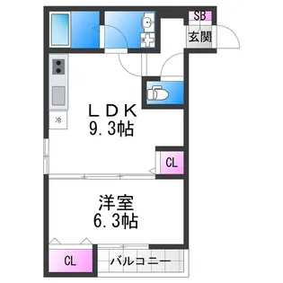 アート阪南町【2階】の間取り