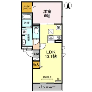 ヴィラ クロシェット【102号室】の間取り