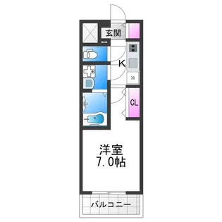 レジュールアッシュあびこ【7階】の間取り