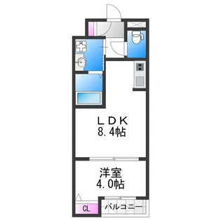 H−maison加美正覚寺XⅢ【3階】の間取り
