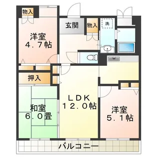 ピーノ長居【2階】の間取り