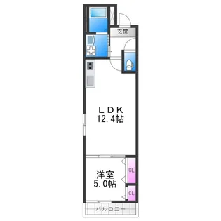 フジパレス今川公園Ⅴ番館【2階】の間取り