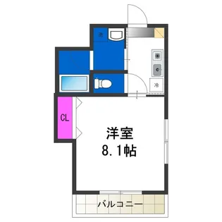 エムステージ矢田【2階】の間取り
