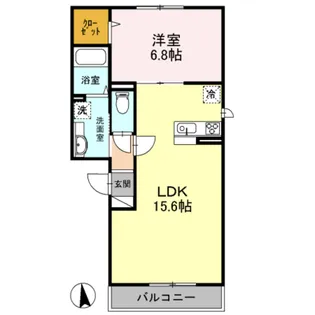 パークウエスト 住吉公園【2階】の間取り