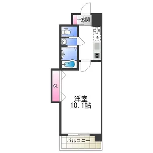 ラグゼ天王寺【2階】の間取り