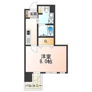 ベリーウェル阿倍野【2階】の間取り