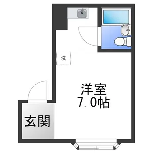 ペルテ長居【3階】の間取り