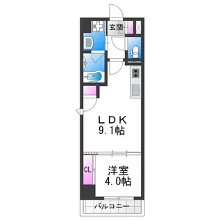 トーシンイーストビル【3階】の間取り