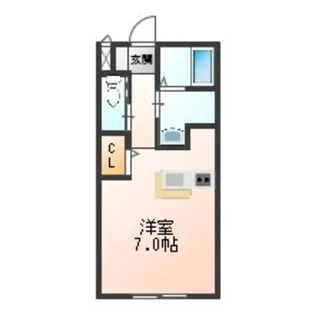 アメニティー東住吉【1階】の間取り
