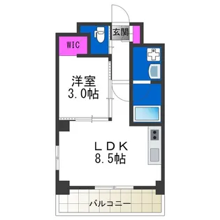 エセリアル清水丘【9階】の間取り