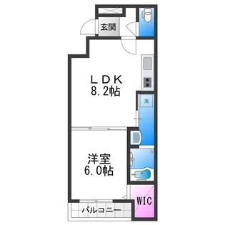 フジパレス加美東Ⅱ番館【1階】の間取り