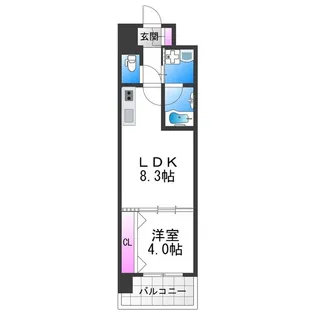 スプランディッドあびこ駅前【12階】の間取り