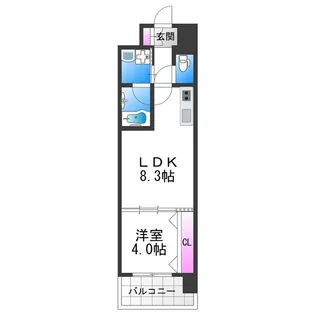 スプランディッドあびこ駅前【15階】の間取り