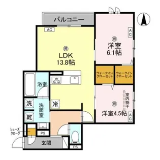 Clashist加美東【1階】の間取り