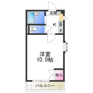 ハイツ五條【4階】の間取り