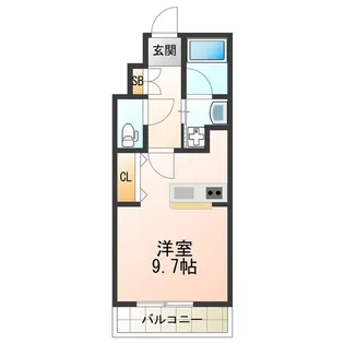 グランジュテ住吉【6階】の間取り
