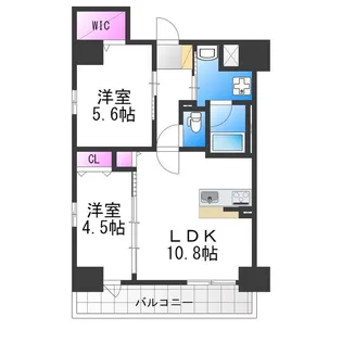 ダイレ・エヌ【5階】の間取り