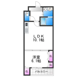 (仮称)フジパレス遠里小野二丁目Ⅱ【2階】の間取り