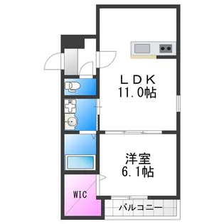 (仮称)フジパレス遠里小野二丁目Ⅱ【1階】の間取り