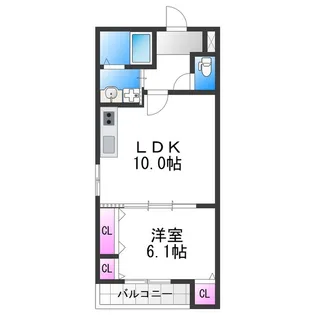(仮称)フジパレス遠里小野二丁目Ⅱ【3階】の間取り