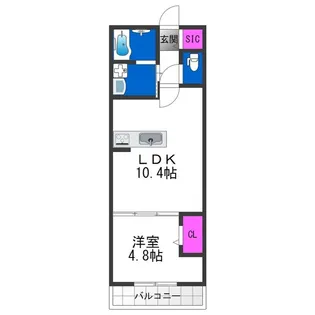 サニーコート西加賀屋【2階】の間取り