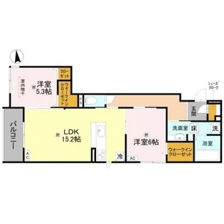 La Coeur北島【1階】の間取り