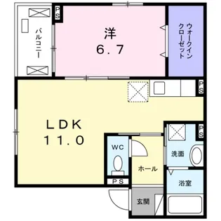 ロチェス ドール【2階】の間取り