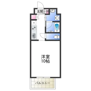 アリビオ北巽【4階】の間取り