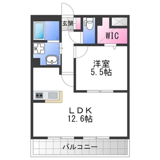 エヴァーホワイト【1階】の間取り