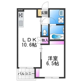 リアノーラ平野WEST【2階】の間取り