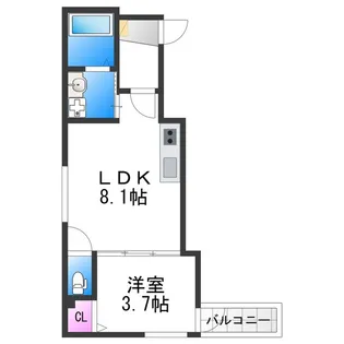 グランツ喜連【2階】の間取り