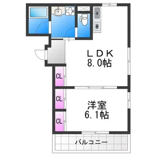 ツインクルヒロ 【2階】の間取り