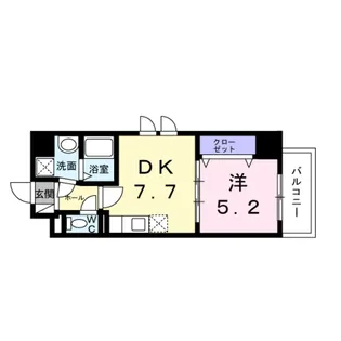 ウィングコート天王寺【2階】の間取り