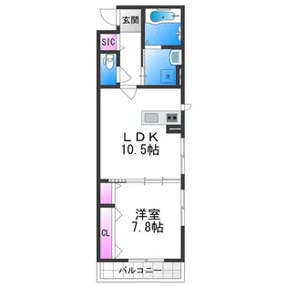 CASA PINO SOLO【1階】の間取り