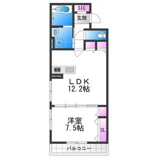 CASA PINO SOLO【1階】の間取り