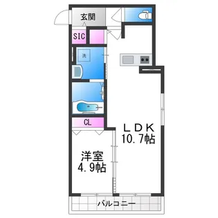 CASA PINO SOLO【2階】の間取り