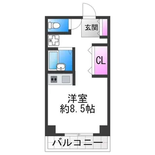 パークシティ長居【302号室】の間取り