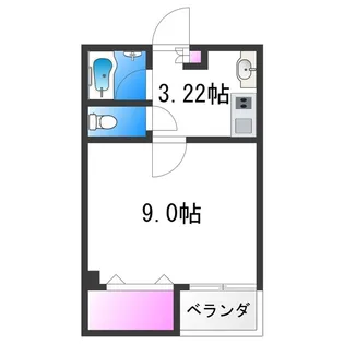 グルパ住吉大社【3階】の間取り