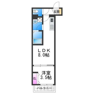 D porta adorable【1階】の間取り