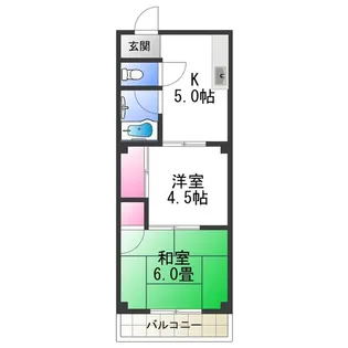 カーサビアンカ【1階】の間取り