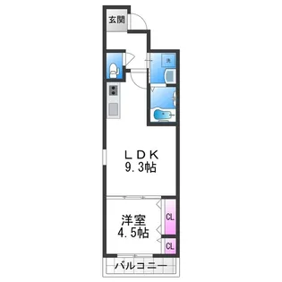 フジパレス今川公園東Ⅱ番館【1階】の間取り