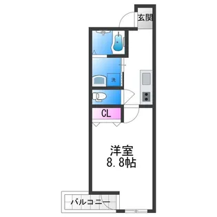 フジパレス今川公園東Ⅱ番館【2階】の間取り