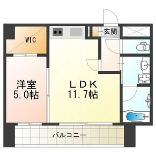グレイス阿倍野松崎【6階】の間取り
