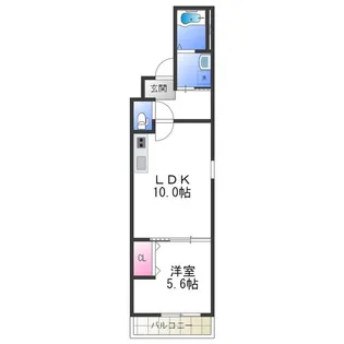 フジパレス沢ノ町Ⅴ番館【3階】の間取り
