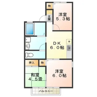 ステラハイツ【2階】の間取り