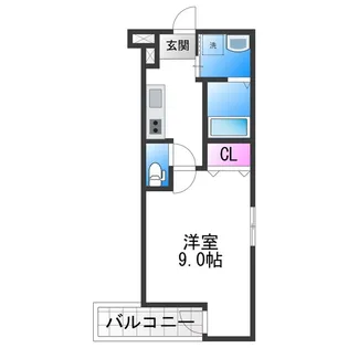 フジパレス松虫通WEST【3階】の間取り