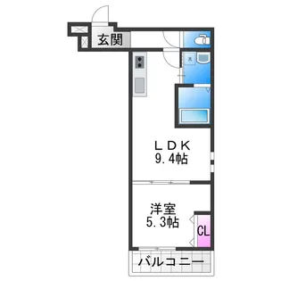 フジパレス松虫通WEST【3階】の間取り