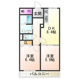 ニューラージあびこ【5階】の間取り