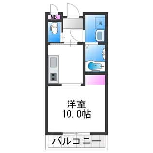 ルナコート南港中【3階】の間取り