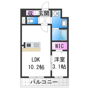 ベルンガーデン林寺【205号室】の間取り